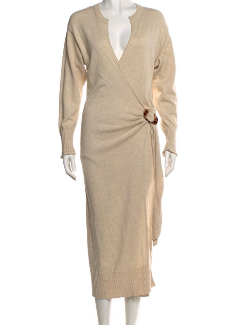 Jonathan Simkahi Evalynn Beige Knit Sweater Dress - Picture 5 of 8